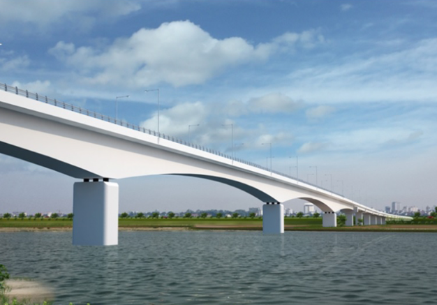 Cây cầu đầu tiên bắc qua sông Thái Bình sau 1 năm khởi công: Dần thành hình, sẽ hoàn thành sau ít tháng nữa- Ảnh 1. Cây cầu đầu tiên bắc qua sông Thái Bình sau 1 năm khởi công: Dần thành hình, sẽ hoàn thành sau ít tháng nữa- Ảnh 1.