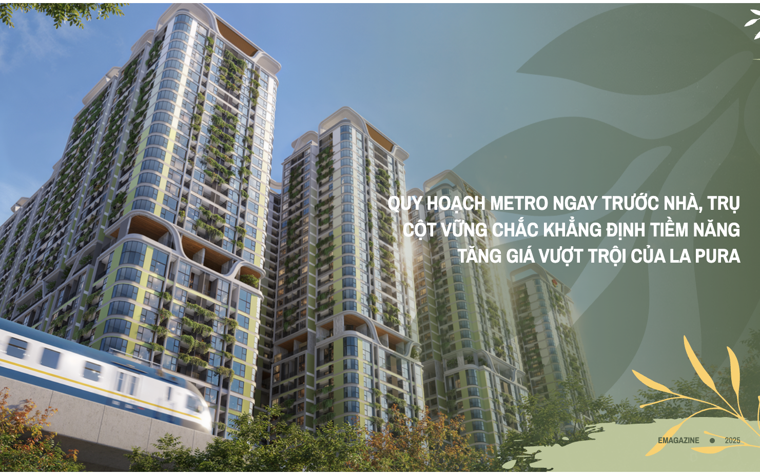 Quy hoạch metro ngay trước nhà, trụ cột vững chắc khẳng định tiềm năng tăng giá vượt trội của La Pura