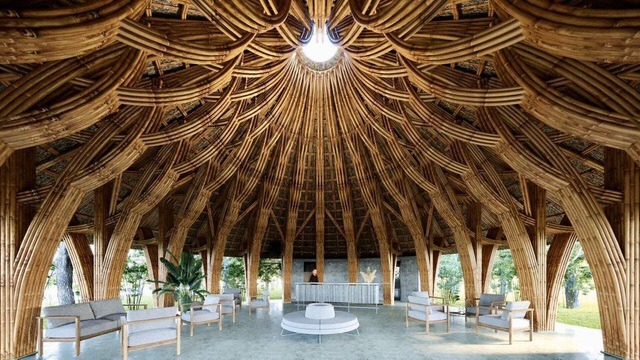 Ngôi nhà tre quy mô lớn nhất Đông Nam Á tại Việt Nam: Cao ngang ngửa ngôi nhà 5 tầng, không dùng bất kỳ vật liệu nào kết nối- Ảnh 4.