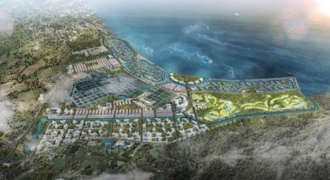 Phối cảnh Khu đô thị ven vịnh Cam Ranh. Ảnh: Internet Phối cảnh Khu đô thị ven vịnh Cam Ranh. Ảnh: Internet