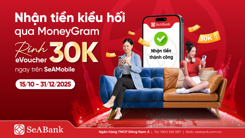 SeABank đồng hành cùng MoneyGram thúc đẩy dòng kiều hối về Việt Nam- Ảnh 1. SeABank đồng hành cùng MoneyGram thúc đẩy dòng kiều hối về Việt Nam- Ảnh 1.