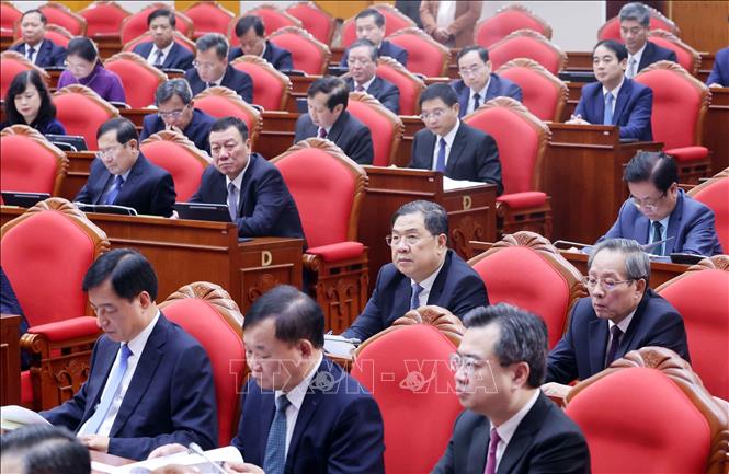 Khai mạc Hội nghị lần thứ 14 Ban Chấp hành Trung ương Đảng khóa XIII- Ảnh 3. Khai mạc Hội nghị lần thứ 14 Ban Chấp hành Trung ương Đảng khóa XIII- Ảnh 3.