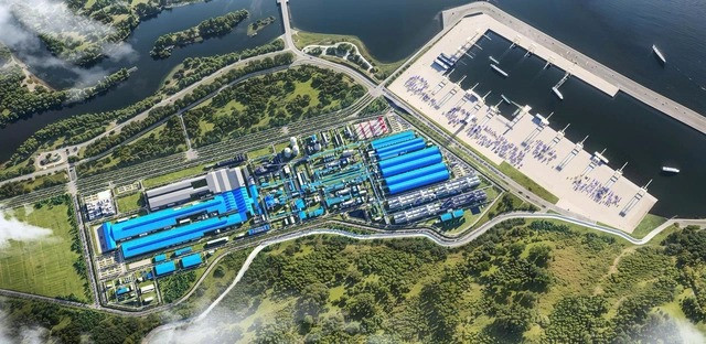 Phối cảnh Cảng Bãi Gốc. Nguồn ảnh: Hòa Phát Phối cảnh Cảng Bãi Gốc. Nguồn ảnh: Hòa Phát