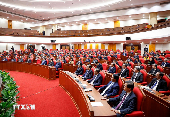 Bế mạc Hội nghị lần thứ 14 Ban Chấp hành Trung ương Đảng khóa XIII- Ảnh 3.