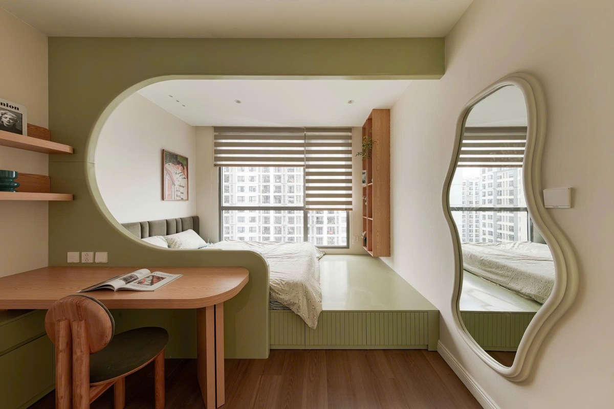 450 triệu đồng hoàn thiện căn hộ 80 m2 với màu sắc quả bơ- Ảnh 10.