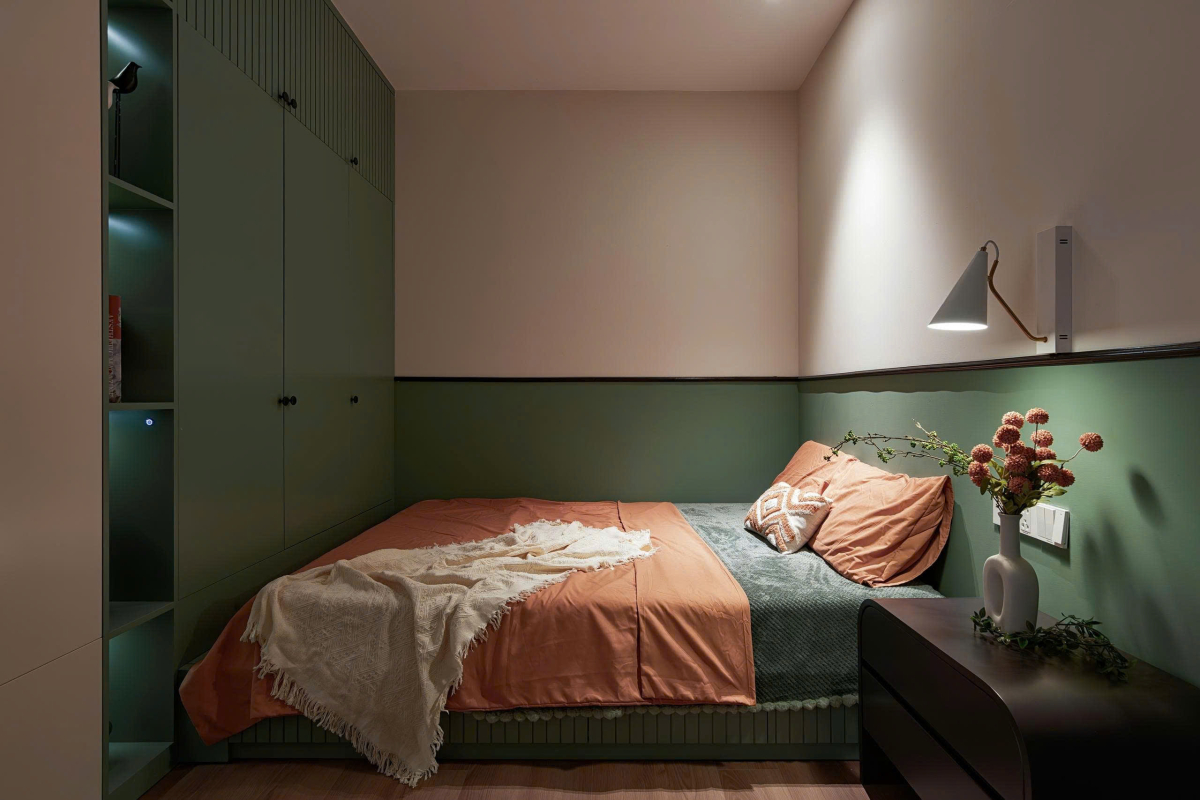 450 triệu đồng hoàn thiện căn hộ 80 m2 với màu sắc quả bơ- Ảnh 11.