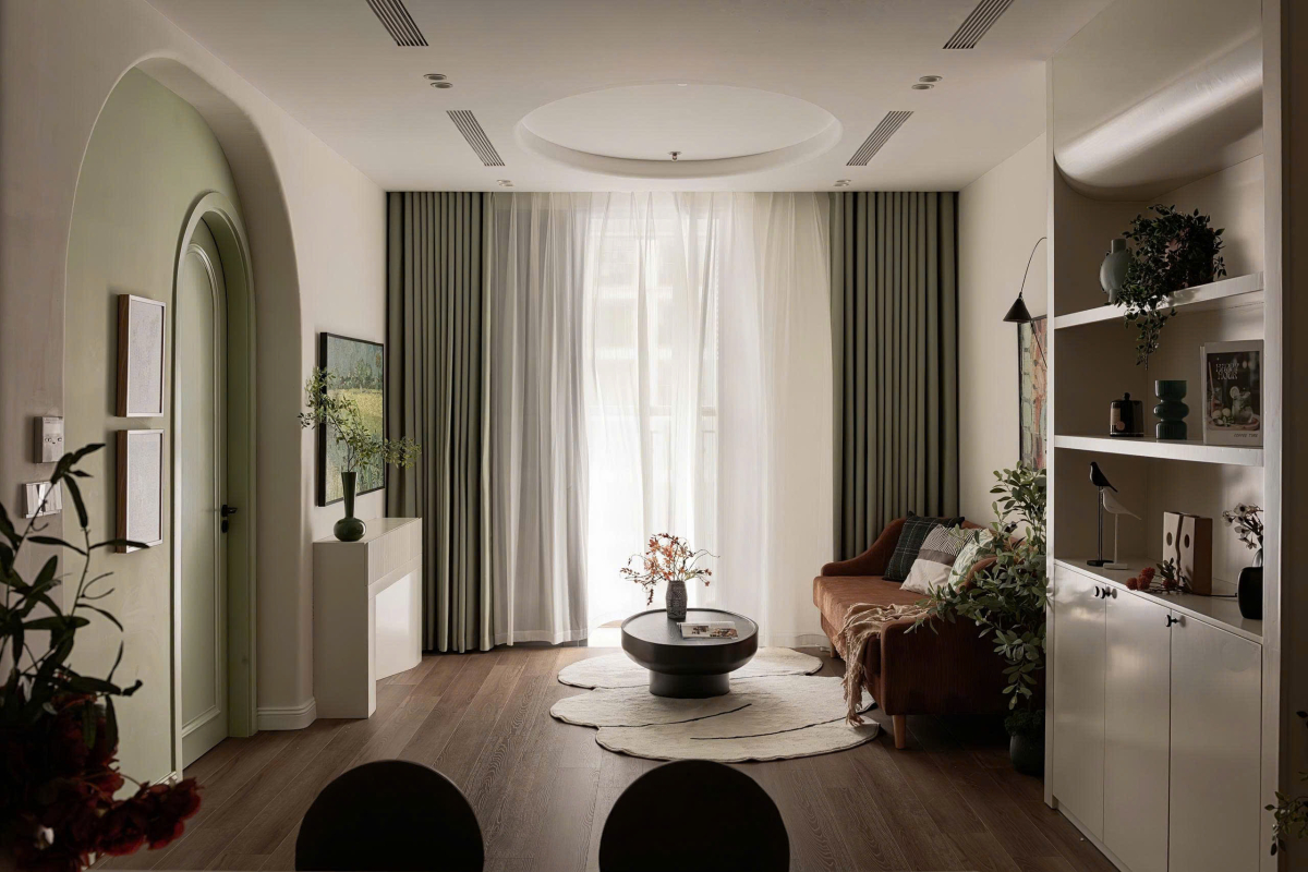 450 triệu đồng hoàn thiện căn hộ 80 m2 với màu sắc quả bơ- Ảnh 5.