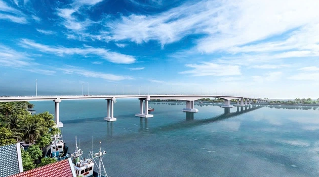 Chính thức khởi công cây cầu gần 3.000 tỷ bắc qua dòng sông biểu tượng tại Vĩnh Long- Ảnh 2. Chính thức khởi công cây cầu gần 3.000 tỷ bắc qua dòng sông biểu tượng tại Vĩnh Long- Ảnh 2.