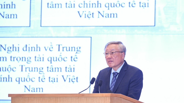 Thủ tướng Phạm Minh Chính chủ trì Hội nghị công bố thành lập Trung tâm tài chính quốc tế tại Việt Nam- Ảnh 4.