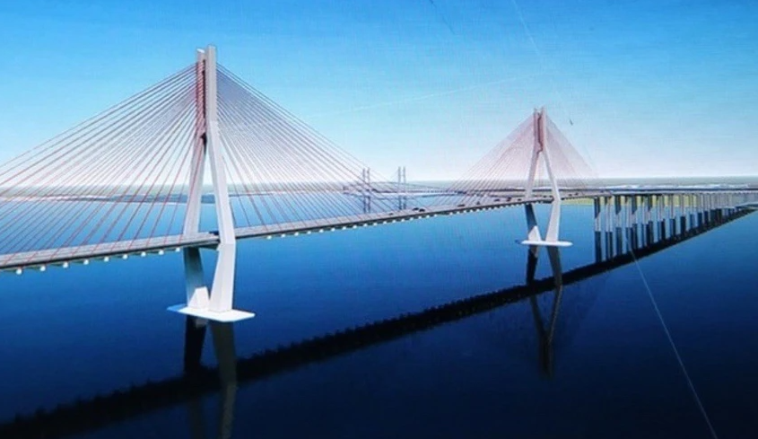 Chuyển động mới nhất tại dự án xây cầu hơn 20.000 tỷ kết nối 2 tỉnh thành giàu nhất Việt Nam, xóa bỏ hoàn toàn bến phà có từ thời Pháp thuộc- Ảnh 1.