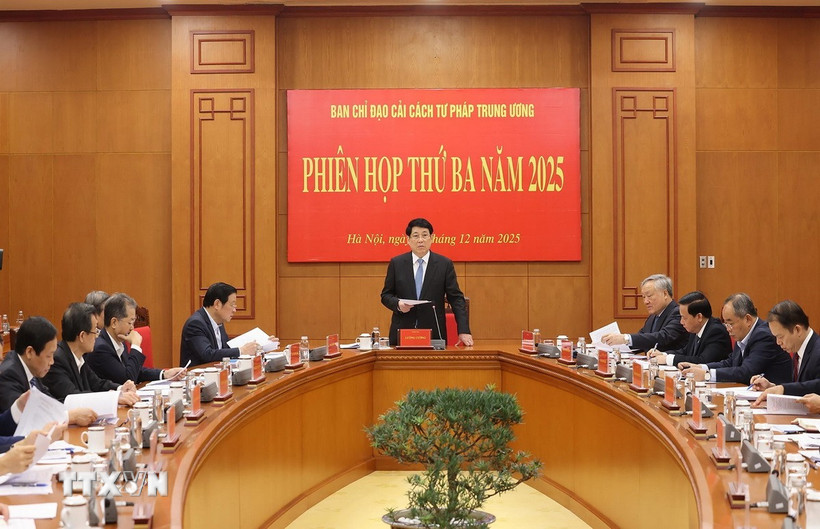 Chủ tịch nước: Đổi mới công tác xây dựng, thi hành pháp luật trong giai đoạn mới- Ảnh 1.