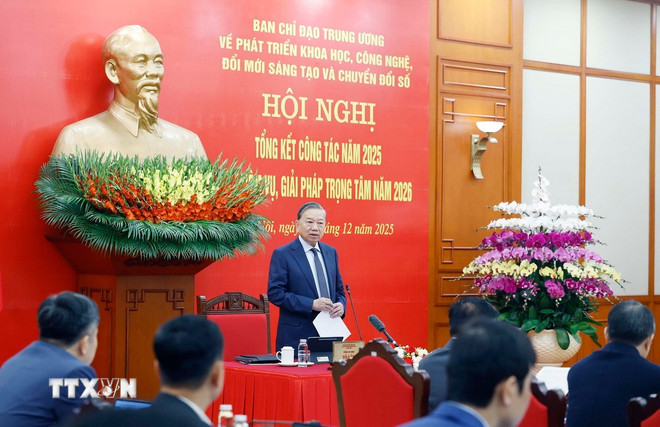 Tổng Bí thư Tô Lâm: Năm 2026 phải 'hành động đột phá' về KHCN và chuyển đổi số- Ảnh 3.