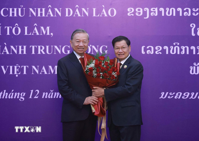 Chuyến thăm của Tổng Bí thư Tô Lâm nâng tầm "gắn kết chiến lược" Việt Nam - Lào- Ảnh 3.