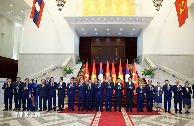 Chuyến thăm của Tổng Bí thư Tô Lâm nâng tầm "gắn kết chiến lược" Việt Nam - Lào- Ảnh 1.