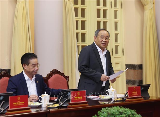 Chủ tịch nước Lương Cường chủ trì giao ban công tác với Văn phòng Chủ tịch nước- Ảnh 3.