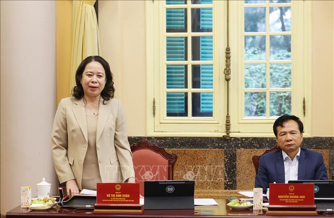 Chủ tịch nước Lương Cường chủ trì giao ban công tác với Văn phòng Chủ tịch nước- Ảnh 2.