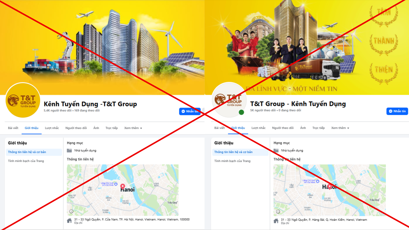 Cảnh giác trước chiêu trò giả mạo tuyển dụng T&T Group trên mạng xã hội để lừa đảo- Ảnh 2. Cảnh giác trước chiêu trò giả mạo tuyển dụng T&T Group trên mạng xã hội để lừa đảo- Ảnh 2.