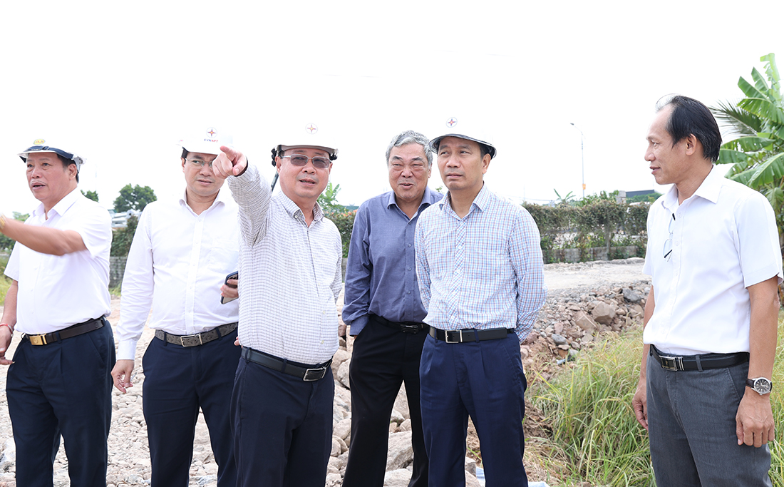 EVNNPT quyết liệt đẩy nhanh tiến độ Dự án đường dây 500kV Hải Phòng - Thái Bình- Ảnh 1.