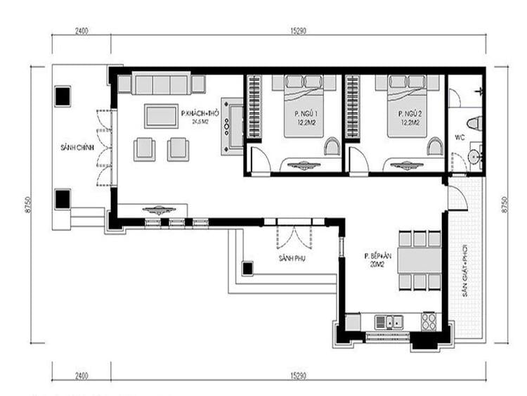 13+ mẫu nhà cấp 4 chữ L giá 300 triệu hot nhất hiện nay- Ảnh 2.