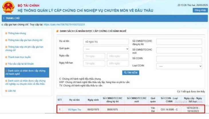 Chủ đầu tư phản hồi chính thức sau khi Sơn Hải tố chứng chỉ hành nghề chuyên gia bất thường- Ảnh 2.
