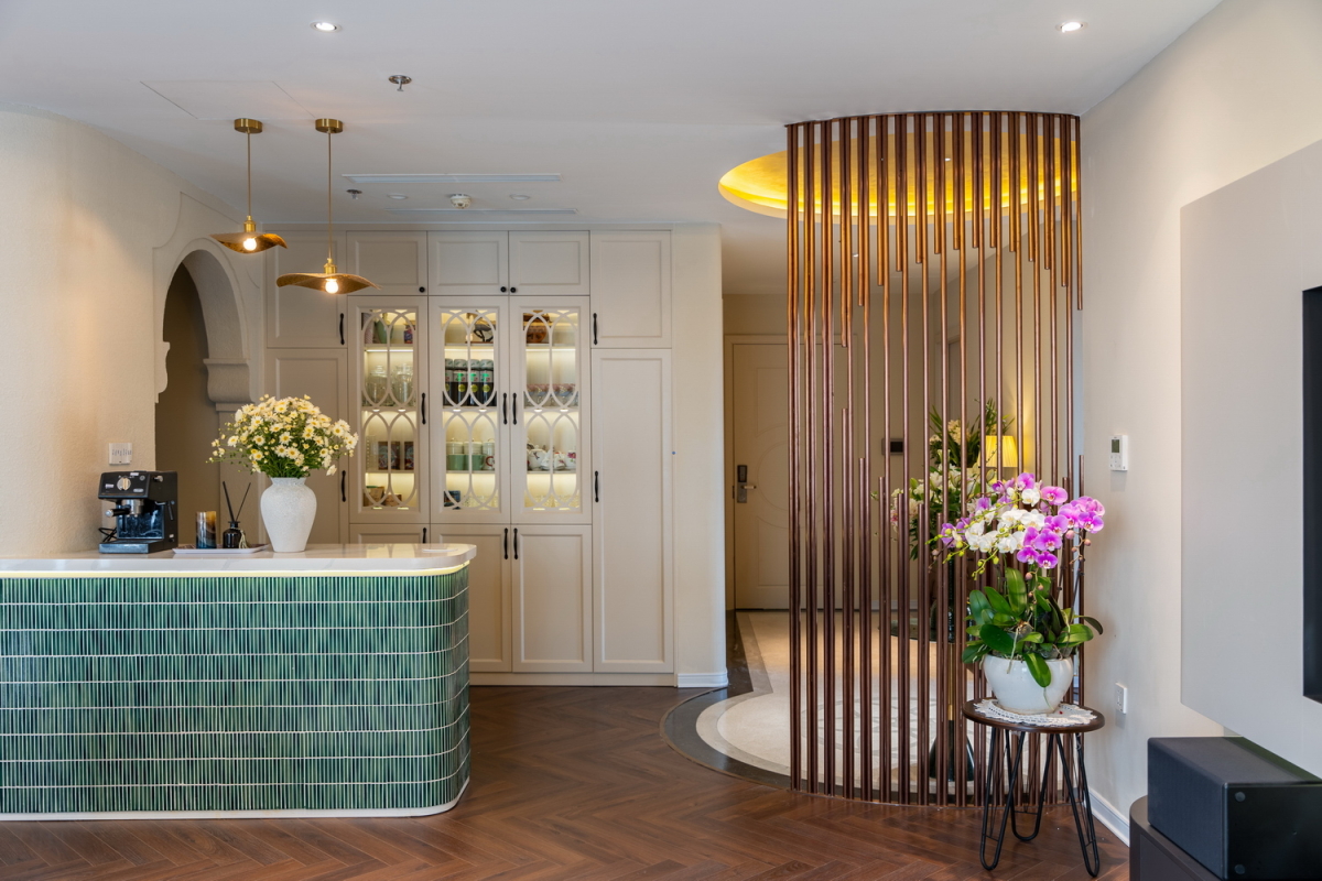 Căn hộ 270 m2 phong cách Á Đông cho ba thế hệ- Ảnh 5. Căn hộ 270 m2 phong cách Á Đông cho ba thế hệ- Ảnh 5.