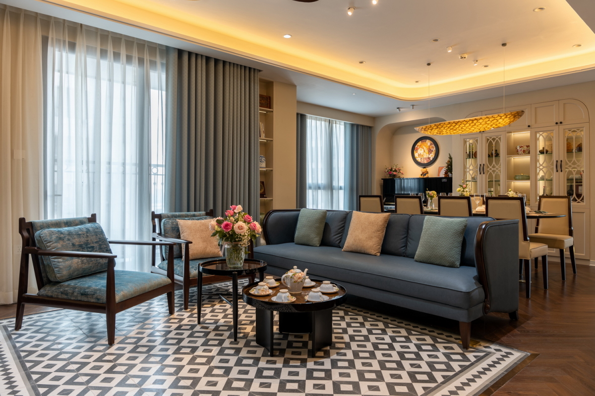 Căn hộ 270 m2 phong cách Á Đông cho ba thế hệ- Ảnh 1. Căn hộ 270 m2 phong cách Á Đông cho ba thế hệ- Ảnh 1.