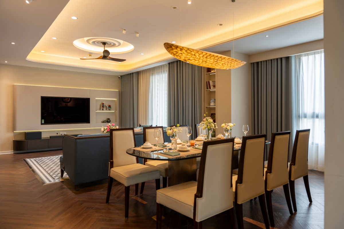 Căn hộ 270 m2 phong cách Á Đông cho ba thế hệ- Ảnh 7. Căn hộ 270 m2 phong cách Á Đông cho ba thế hệ- Ảnh 7.