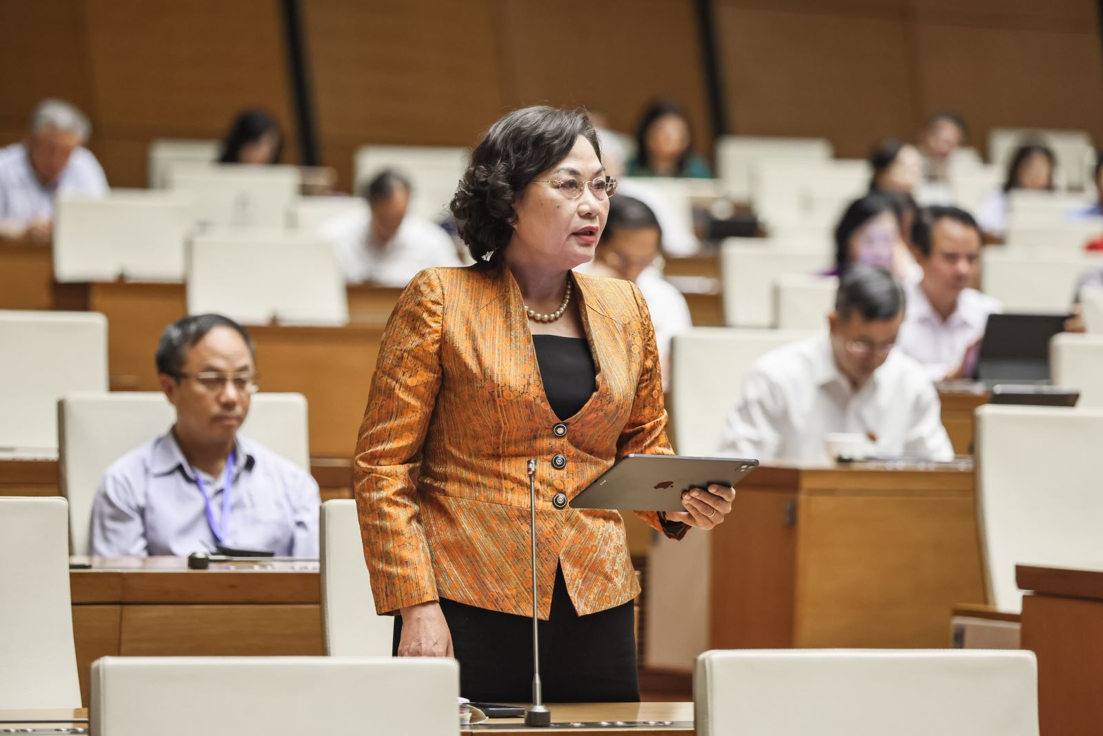 Thống đốc Nguyễn Thị Hồng: Nếu phụ thuộc vào vốn tín dụng ngân hàng sẽ tiềm ẩn nhiều rủi ro- Ảnh 1. Thống đốc Nguyễn Thị Hồng: Nếu phụ thuộc vào vốn tín dụng ngân hàng sẽ tiềm ẩn nhiều rủi ro- Ảnh 1.