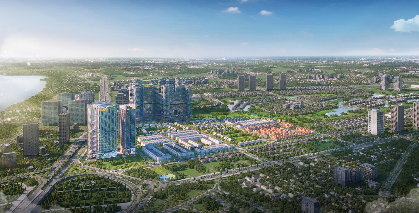 “Hấp lực” của bất động sản “truyền đời” có pháp lý minh bạch- Ảnh 1. A city with many buildings AI-generated content may be incorrect.