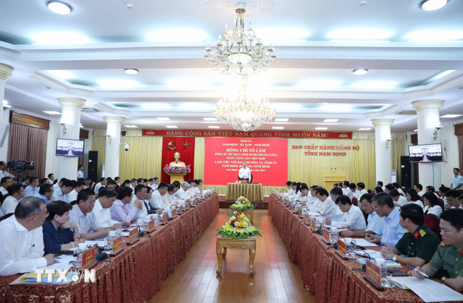Tổng Bí thư: Hợp nhất 3 tỉnh Nam Định, Hà Nam và Ninh Bình là bước đi tất yếu- Ảnh 4.