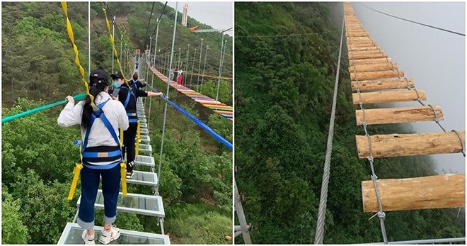 Cầu treo Việt Nam mạo hiểm bậc nhất Đông Nam Á: Chỉ vài tấm gỗ lơ lửng trên độ cao 2.000m để du khách check-in trên mây
- Ảnh 3. Cầu treo Việt Nam mạo hiểm bậc nhất Đông Nam Á: Chỉ vài tấm gỗ lơ lửng trên độ cao 2.000m để du khách check-in trên mây
- Ảnh 3.