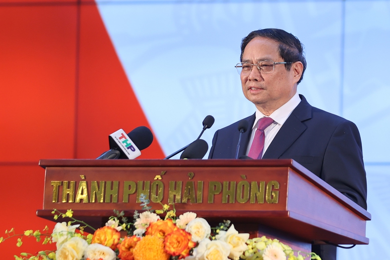 Thủ tướng: Hải Phòng (mới) gương mẫu, đi đầu xây dựng thành phố XHCN trong kỷ nguyên mới- Ảnh 6. Thủ tướng: Hải Phòng (mới) gương mẫu, đi đầu xây dựng thành phố XHCN trong kỷ nguyên mới- Ảnh 6.
