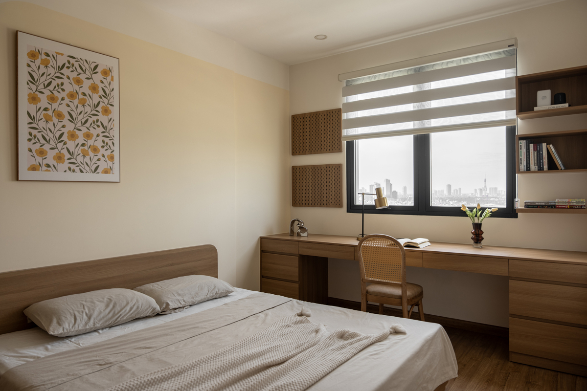 Đưa bếp vào trung tâm căn hộ 61 m2 với 200 triệu đồng- Ảnh 8. Đưa bếp vào trung tâm căn hộ 61 m2 với 200 triệu đồng- Ảnh 8.