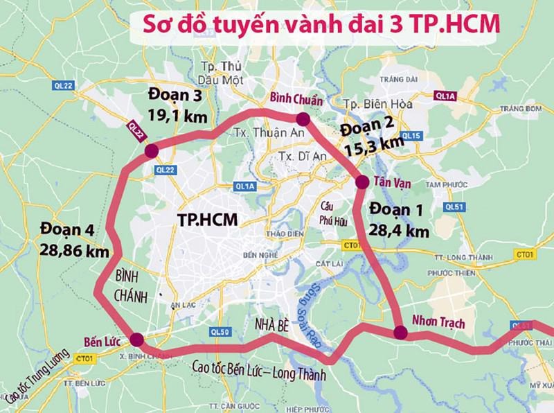 Mốc thời gian cụ thể thông xe các đoạn của đường vành đai chiến lược dài 76km- Ảnh 2. Mốc thời gian cụ thể thông xe các đoạn của đường vành đai chiến lược dài 76km- Ảnh 2.
