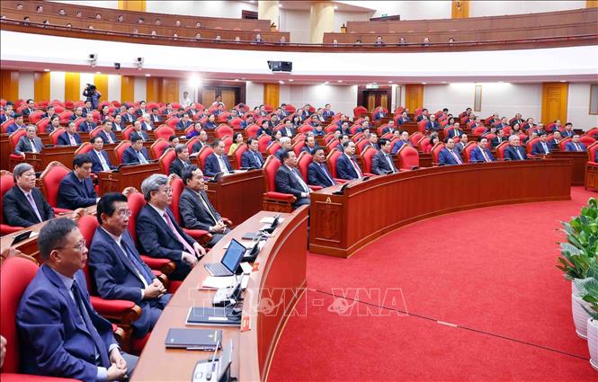 Bế mạc Hội nghị lần thứ 12 Ban Chấp hành Trung ương Đảng khóa XIII- Ảnh 6.