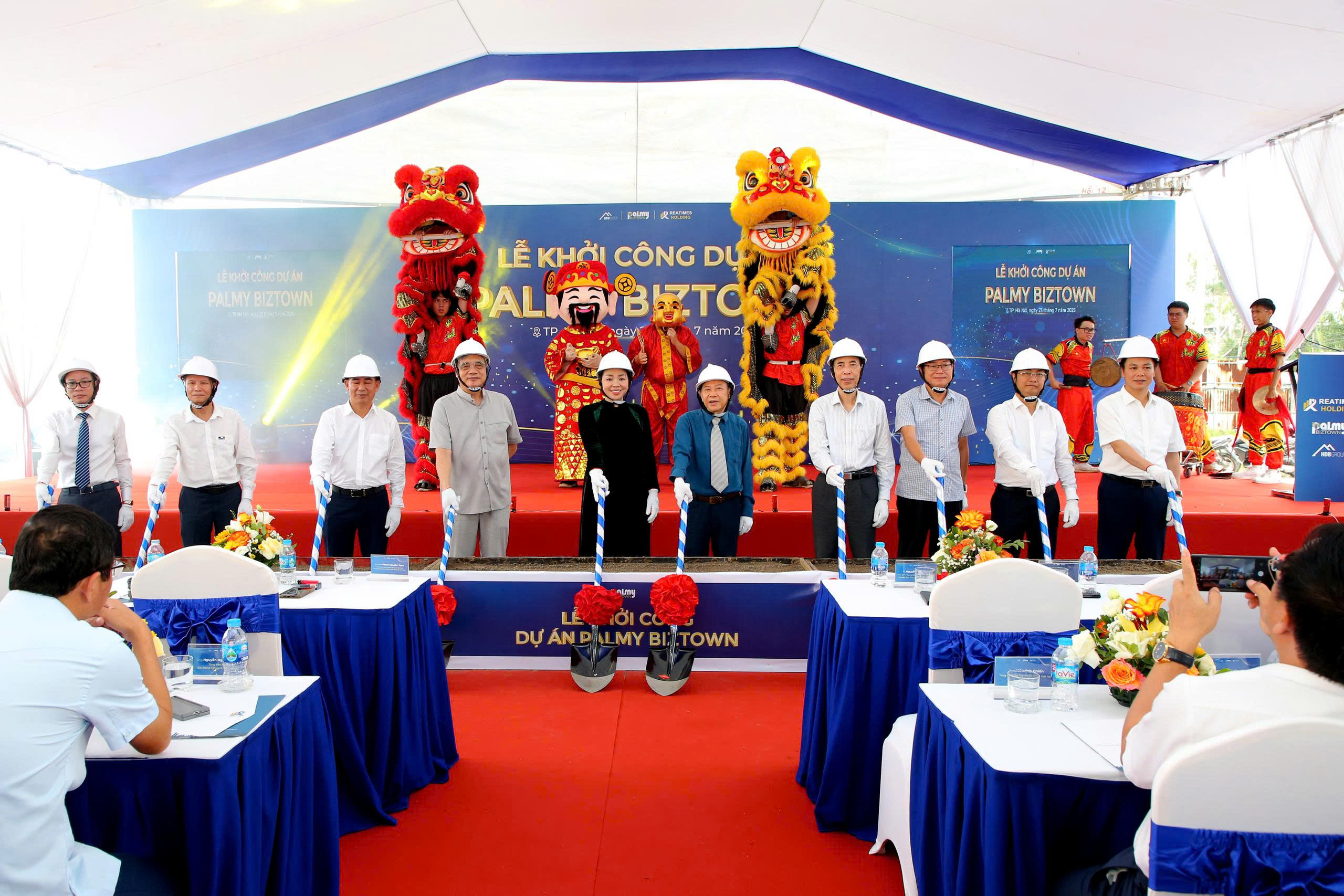 Hà Nội: Chính thức khởi công Dự án Khu nhà thương mại liền kề HDB - Palmy Biztown tại phường Thanh Liệt