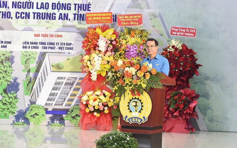 Khởi công dự án nhà ở xã hội đầu tiên cho công nhân, người lao động thuê bằng nguồn tài chính công đoàn- Ảnh 5. Khởi công dự án nhà ở xã hội đầu tiên cho công nhân, người lao động thuê bằng nguồn tài chính công đoàn- Ảnh 5.