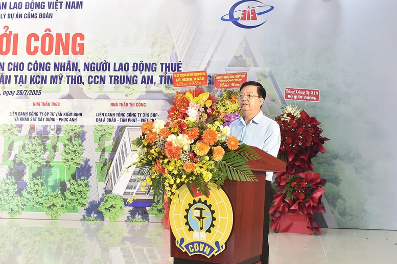 Khởi công dự án nhà ở xã hội đầu tiên cho công nhân, người lao động thuê bằng nguồn tài chính công đoàn- Ảnh 2. Khởi công dự án nhà ở xã hội đầu tiên cho công nhân, người lao động thuê bằng nguồn tài chính công đoàn- Ảnh 2.