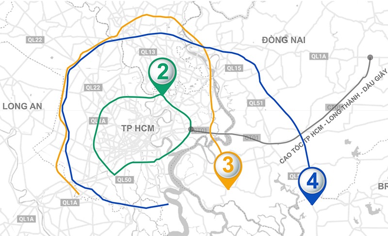 Vành đai 207km lớn nhất Đông Nam Bộ hình thành tuyến kiểu chữ ‘C’, không khép kín hình tròn- Ảnh 2. Vành đai 207km lớn nhất Đông Nam Bộ hình thành tuyến kiểu chữ ‘C’, không khép kín hình tròn- Ảnh 2.