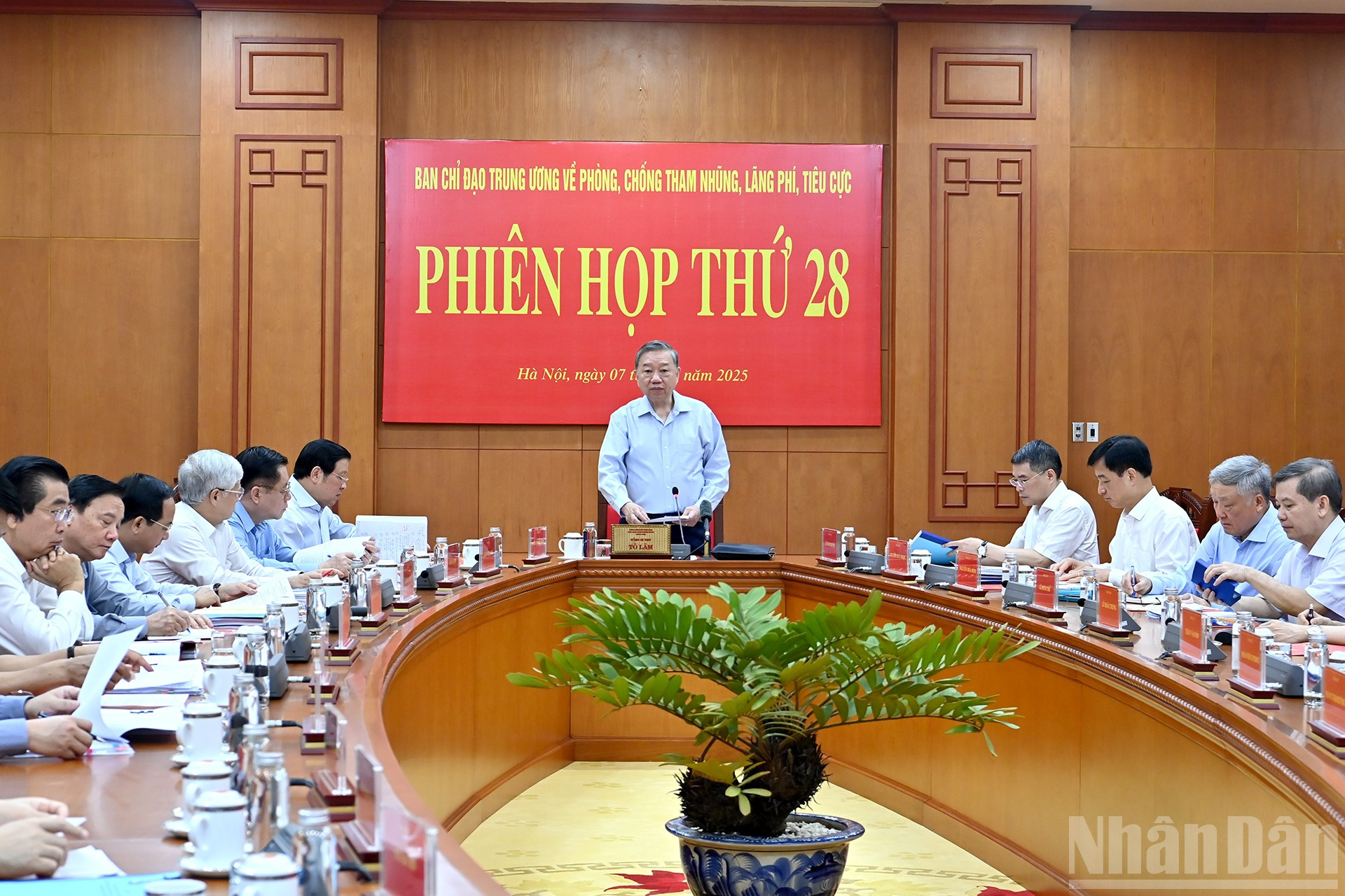 Tổng Bí thư Tô Lâm chủ trì Phiên họp thứ 28 của Ban Chỉ đạo Trung ương về phòng, chống tham nhũng, lãng phí, tiêu cực- Ảnh 1. Tổng Bí thư Tô Lâm chủ trì Phiên họp thứ 28 của Ban Chỉ đạo Trung ương về phòng, chống tham nhũng, lãng phí, tiêu cực- Ảnh 1.