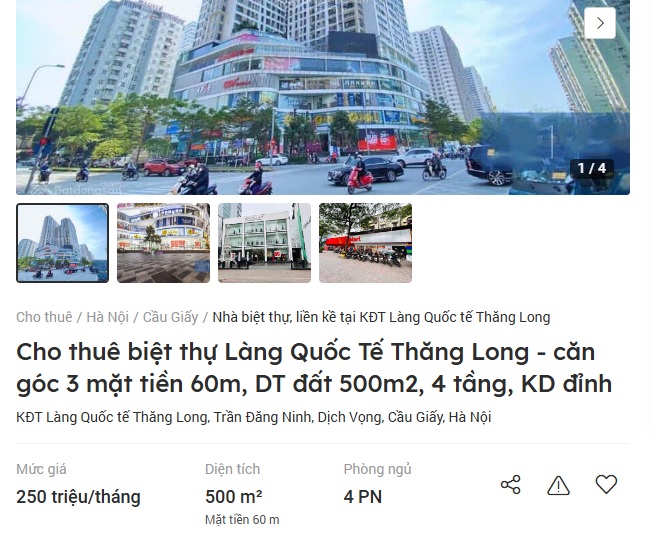 Bất động sản phường Cầu Giấy: Đất nền, biệt thự ‘đua’ nhau lập kỷ lục về giá- Ảnh 2. Bất động sản phường Cầu Giấy: Đất nền, biệt thự ‘đua’ nhau lập kỷ lục về giá- Ảnh 2.