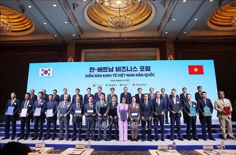 Tổng Bí thư Tô Lâm và Thủ tướng Hàn Quốc dự Diễn đàn Kinh tế Việt Nam - Hàn Quốc- Ảnh 8.