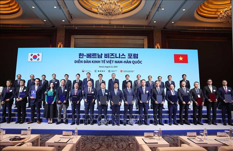Tổng Bí thư Tô Lâm và Thủ tướng Hàn Quốc dự Diễn đàn Kinh tế Việt Nam - Hàn Quốc- Ảnh 11.