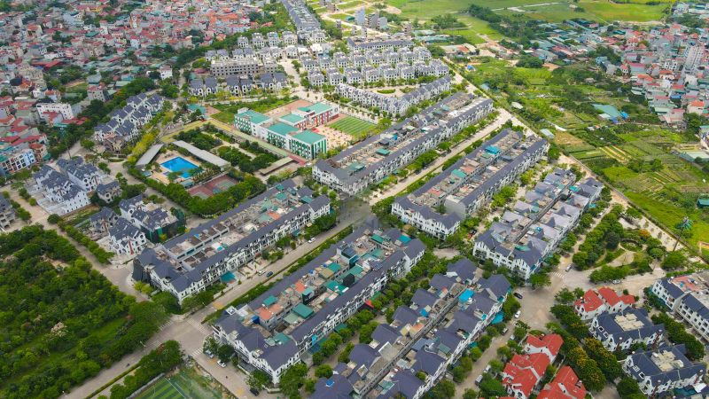 Khu đô thị hai bên đường Lê Trọng Tấn của Tập đoàn Geleximco. Nguồn ảnh: Geleximco