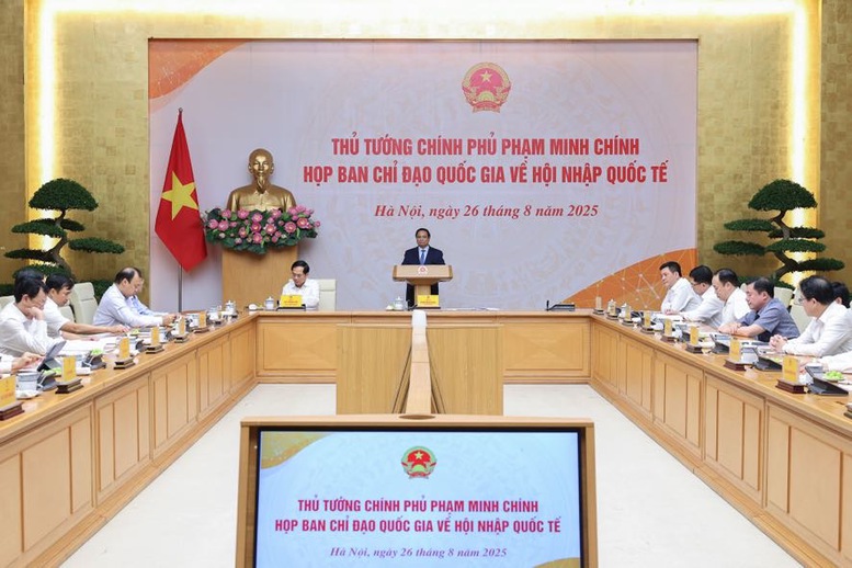 Thủ tướng: Khẩn trương trình Quốc hội cơ chế, chính sách đặc biệt, đột phá thực hiện hội nhập quốc tế- Ảnh 1. Thủ tướng: Khẩn trương trình Quốc hội cơ chế, chính sách đặc biệt, đột phá thực hiện hội nhập quốc tế- Ảnh 1.