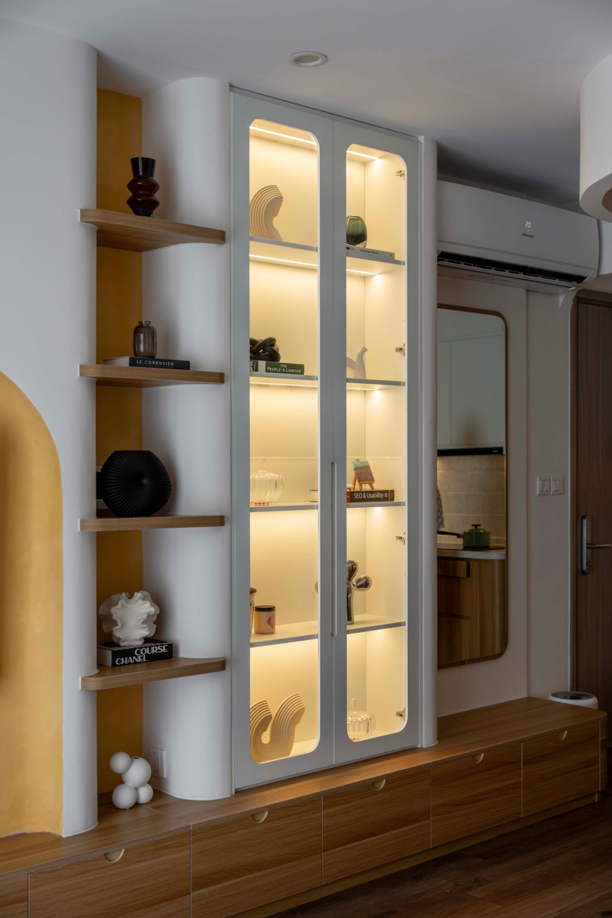 Hoàn thiện căn hộ 61 m2 có nhiều đường cong với 260 triệu đồng- Ảnh 4.