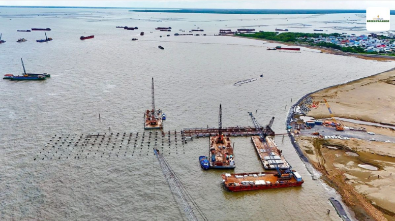 Hiện trạng siêu đô thị lấn biển 9 tỷ USD do Vingroup đầu tư sau 5 tháng khởi công- Ảnh 3.