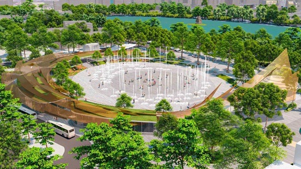 Gần 1 tháng nữa, Hà Nội sẽ khởi công quảng trường - công viên rộng 21.000m2 giữa lòng phố cổ - Ảnh 1. Gần 1 tháng nữa, Hà Nội sẽ khởi công quảng trường - công viên rộng 21.000m2 giữa lòng phố cổ - Ảnh 1.
