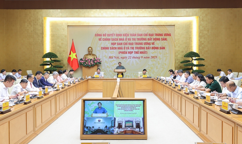 Thủ tướng chủ trì phiên họp Ban Chỉ đạo Trung ương về chính sách nhà ở và thị trường bất động sản- Ảnh 1. Thủ tướng chủ trì phiên họp Ban Chỉ đạo Trung ương về chính sách nhà ở và thị trường bất động sản- Ảnh 1.