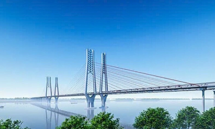 Dự án xây cầu dây văng hơn 17km kết nối 2 tỉnh thành vùng Đồng bằng sông Cửu Long có diễn biến mới- Ảnh 1.